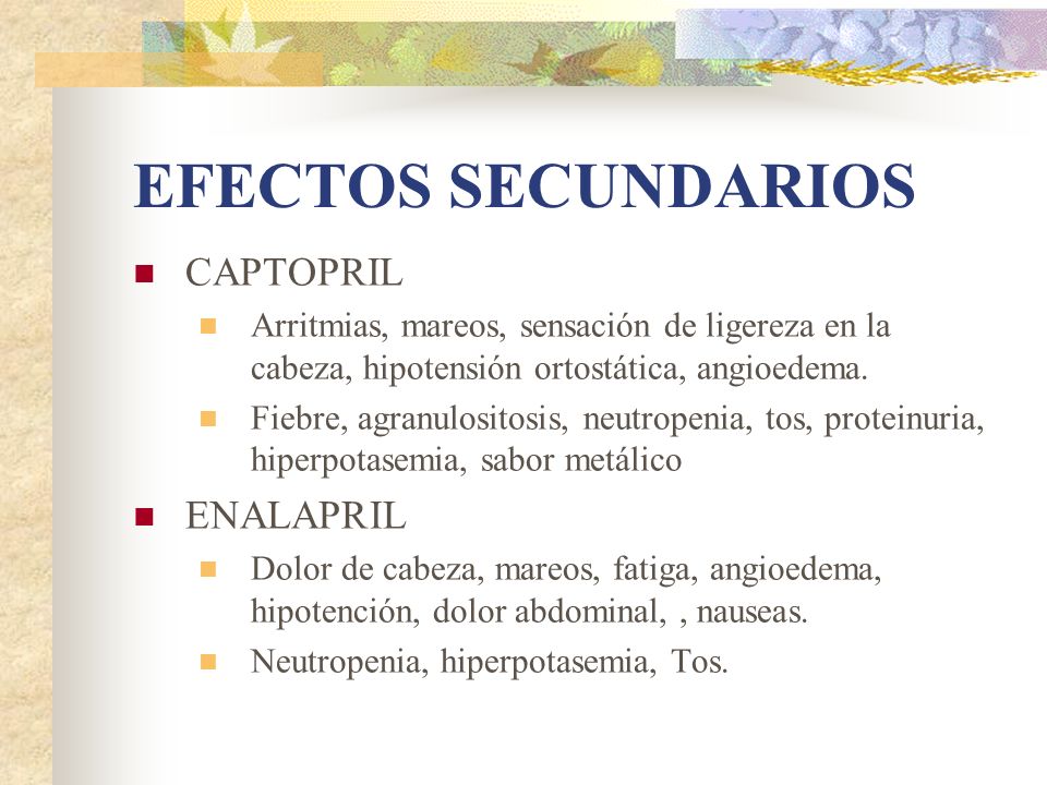 contraindicaciones enalapril 20mg